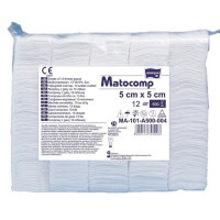 Niejałowe kompresy z gazy Matocomp 500 szt. 7x7cm 17N 8