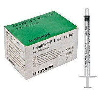 B.Braun Omnifix F Strzykawka tuberkulinowa 3-częściowa Luer 100 szt. 1 ml