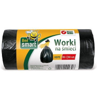 Paclan Worki na śmieci Bee Smart 50 szt. 35 l Czarny