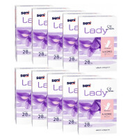 10x Seni Lady Slim Micro wkładki urologiczne dla kobiet 28 szt. (7x18.5cm, 28 szt.)
