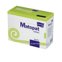 Niejałowy bandaż elastyczny z zapinką Matopat Ideal 12cm x 5m 12 szt.