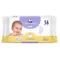 Panda Chusteczki nawilżane Soft z alantoiną i wit. E 56 szt.