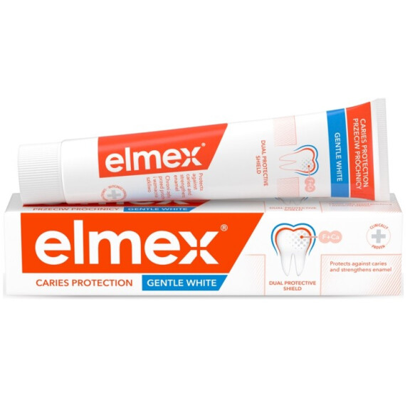 Elmex Gentle White Wybielająca pasta do zębów przeciw próchnicy 75 ml