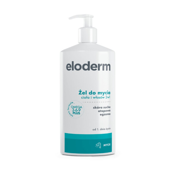 Eloderm Żel do mycia ciała i włosów 2w1 400 ml