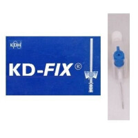 KDM Kaniula dożylna Wenflon KD-Fix G22 - 0.9x25mm 50 szt. Niebieski