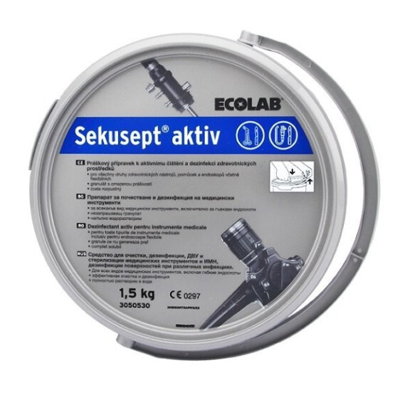 Ecolab Sekusept Aktiv proszek do dezynfekcji narzędzi medycznych 1,5 kg