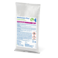 Medilab Mediwipes Plus Alkoholowe chusteczki do dezynfekcji powierzchni 100 szt. Wkład