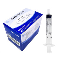 Beromed BEROJECT III Strzykawki 3-częściowe Luer 100 szt. 2 ml