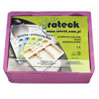 Roteck Jednorazowe tacki stomatologiczne 100 szt. 100 szt. Fuksja