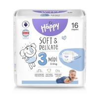 Bella Happy Pieluszki 3 Midi 5-9 kg 16 szt.