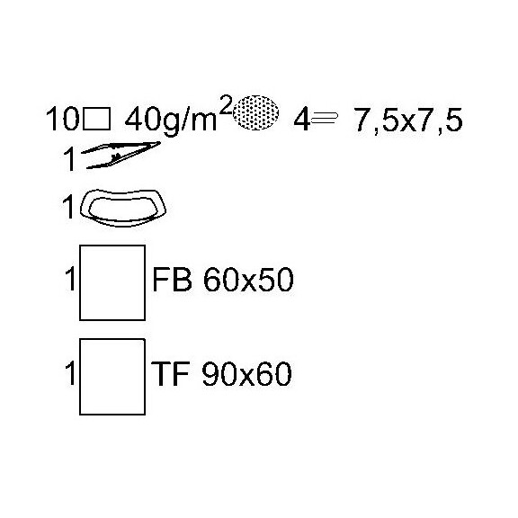 Matoset Uniwersalny zestaw zabiegowy Torebka papierowo-foliowa 1