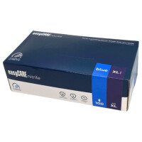 easyCARE Nitrile Blue Rękawiczki nitrylowe jednorazowe niebieskie 100 szt. XL 100 szt. Niebieski