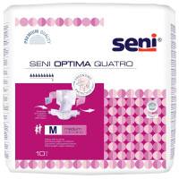 Pieluchomajtki z regulowanym pasem biodrowym Seni Optima Quatro M 10 szt.