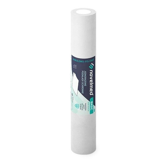 SEMA Podkłady bibułowo-foliowe Novelmed BASIC 60x50 cm na rolce Biały