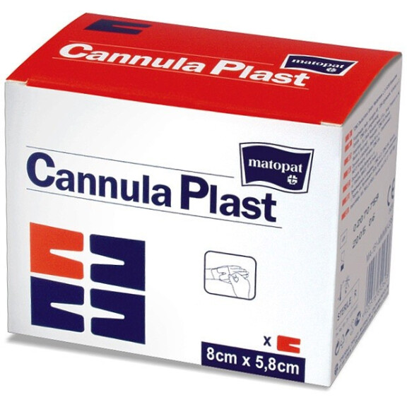 Matopat Cannula Plast Opatrunek do kaniul 8x5.8cm 100 szt.