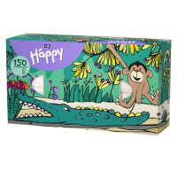 Bella Baby Happy Chusteczki higieniczne w kartoniku dla dzieci 150 szt. Małpka