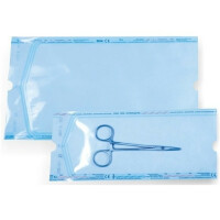 BOM Papierowo-foliowe torebki do sterylizacji 60 g Płaskie 100 szt. 75mm x 300mm 100 szt.