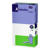 Ambulex Nitryl Rękawiczki nitrylowe jednorazowe fioletowe 100 szt. M 100 szt. Fioletowy