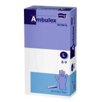 Ambulex Nitryl Rękawiczki nitrylowe jednorazowe fioletowe 100 szt. L 100 szt. Fioletowy