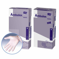 Ambulex Vinyl Rękawiczki jednorazowe winylowe 100 szt. S Biały Tak