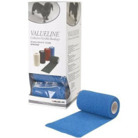 Kruuse Valueline bandaż samoprzylepny 10cm x 4.5m 10 szt. Niebieski