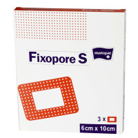 Opatrunek włókninowy Fixopore S 10x6cm 3 szt.