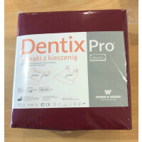 DentixPro śliniaki z kieszenią Pocket, jednorazowe 50 szt. 50 szt. Burgundowy