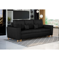 NOWOCZESNA SOFA DO SALONU Z POJEMNIKIEM - ELIO - TKANINA VELUTTO