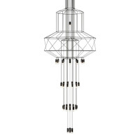 Lampa wisząca FLUSSO 43 czarna
