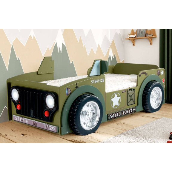 Łóżko samochód JEEP, materac