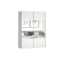 Szafa przesuwna 120 z lustrem BETA 2D / 22971654 / biały