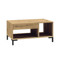 Stolik kawowy loftowy NEVIO 21 dąb artisan/czarny