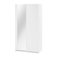 Szafa przesuwna z lustrem MAXI MX-01 | 120 | Biały