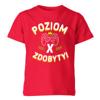 Koszulka dziecięca POZIOM ZDOBYTY
