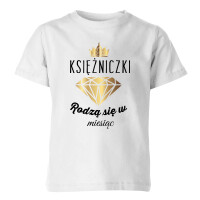 Koszulka dziecięca KSIĘŻNICZKI RODZĄ SIĘ W