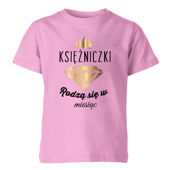 Koszulka dziecięca KSIĘŻNICZKI RODZĄ SIĘ W