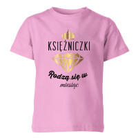 Koszulka dziecięca KSIĘŻNICZKI RODZĄ SIĘ W