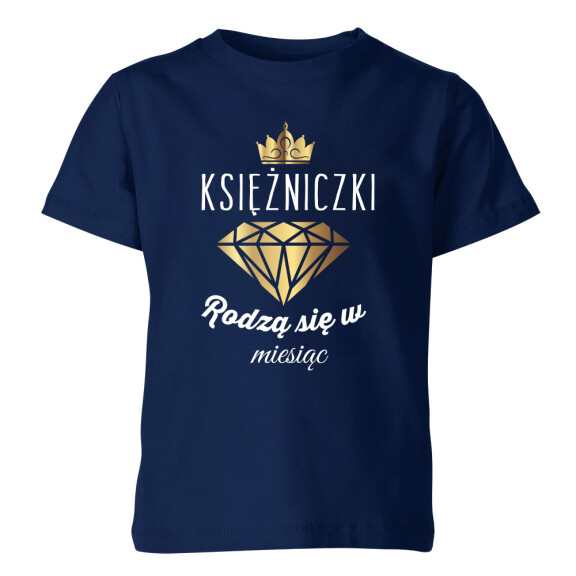 Koszulka dziecięca KSIĘŻNICZKI RODZĄ SIĘ W