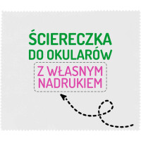 Ściereczka do okularów z własnym nadrukiem