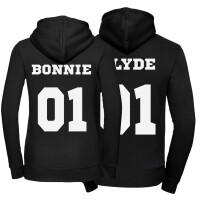 Zestaw bluz z kapturem dla par Bonnie i Clyde