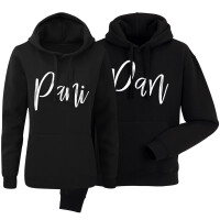 Zestaw bluz z kapturem dla par Pan i Pani