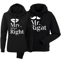 Zestaw bluz z kapturem dla par Mrs & Mr Right 3