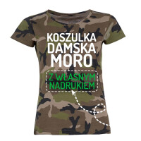 Koszulka damska moro z własnym nadrukiem