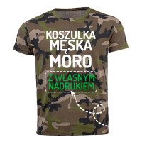 Koszulka męska moro z własnym nadrukiem