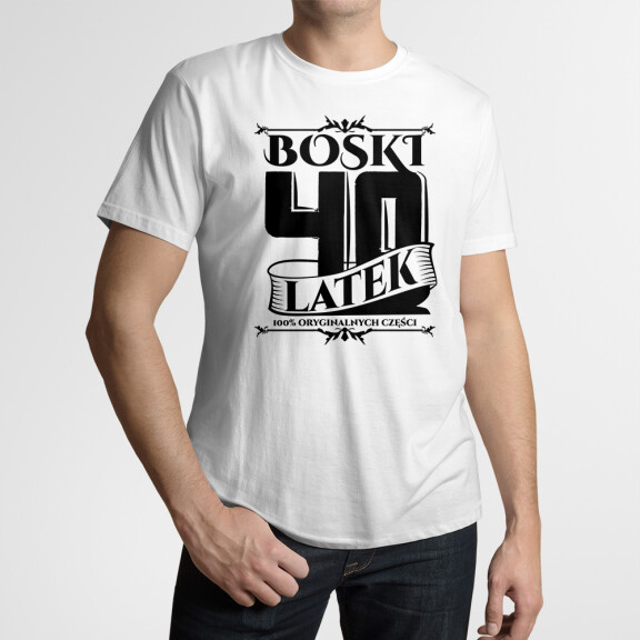 Koszulka męska URODZINY 01 - XXL, szary melanż