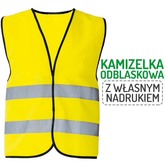 Kamizelka odblaskowa z własnym nadrukiem