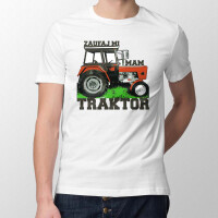 Koszulka męska z nadrukiem ZAUFAJ MI, MAM TRAKTOR