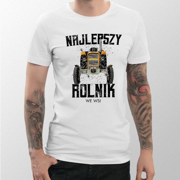 Koszulka męska z nadrukiem NAJLEPSZY ROLNIK 01