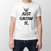 Koszulka dla brodacza JUST GROW IT
