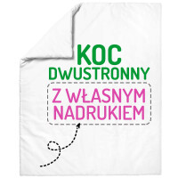 Koc z własnym nadrukiem, dwustronny